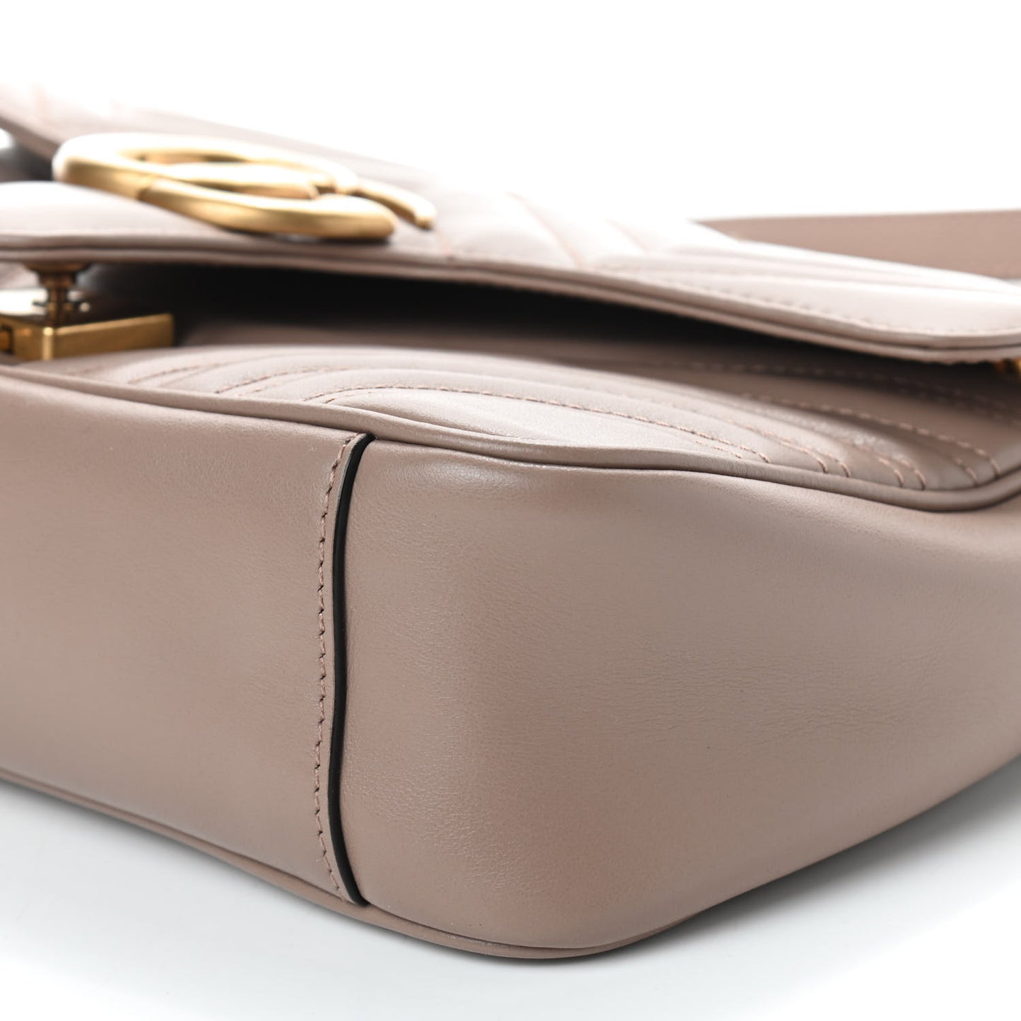 Calfskin Matelasse Small GG Marmont Shoulder Bag Porcelain Rose