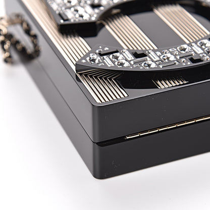 Chanel Plexiglass Strass N°5 Minaudiere Black Gold 8 of 10