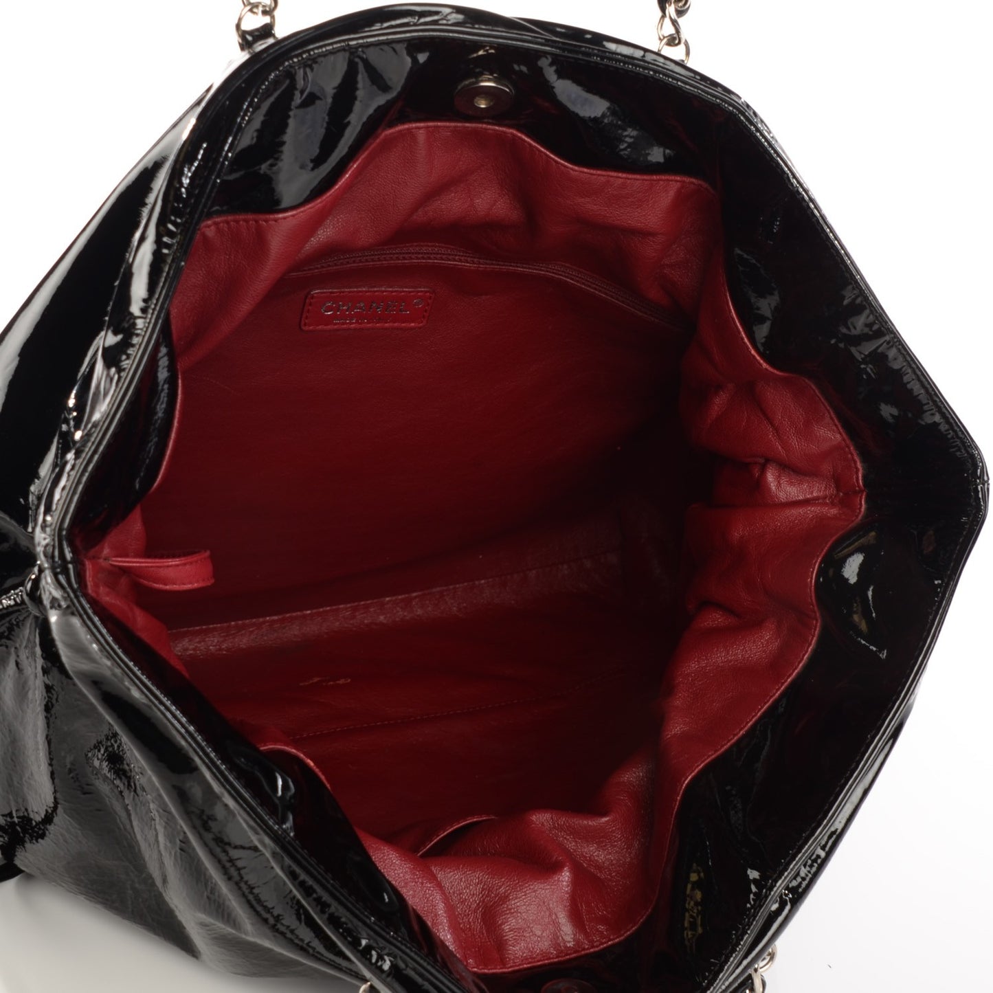 Patent Bonbons Shopper Tote Black