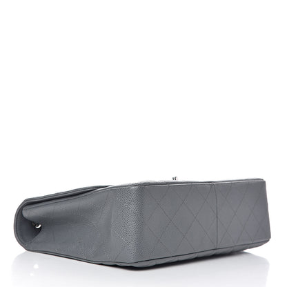 Chanel Caviar Quilted Jumbo Single Flap Grey 4 of 18