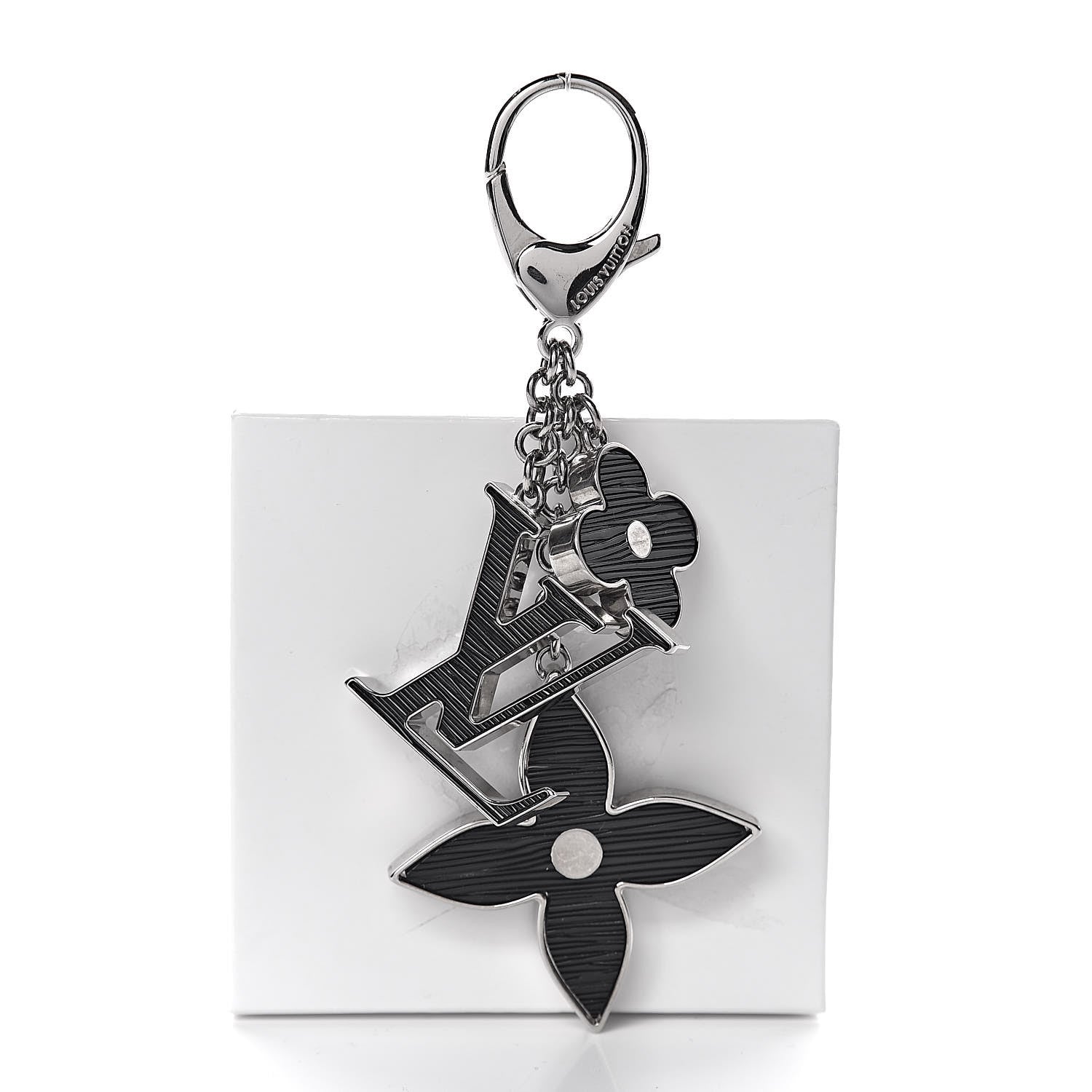 Louis Vuitton Fleur d'Epi Bag Charm Black 3 of 3