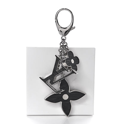 Louis Vuitton Fleur d'Epi Bag Charm Black 3 of 3