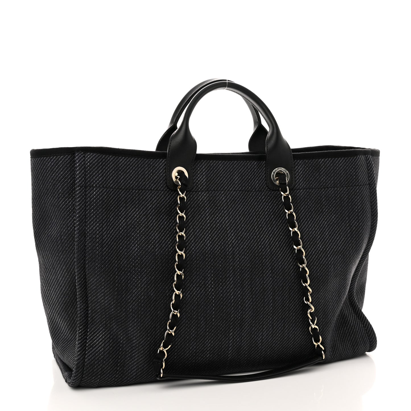 Canvas Medium Deauville Tote Black