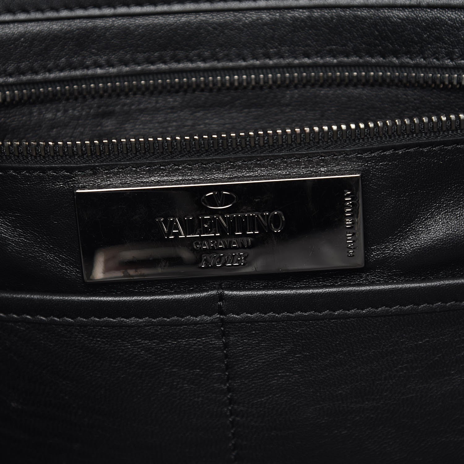 Valentino Garavani Vitello Medium Rockstud Tote Black 7 of 9