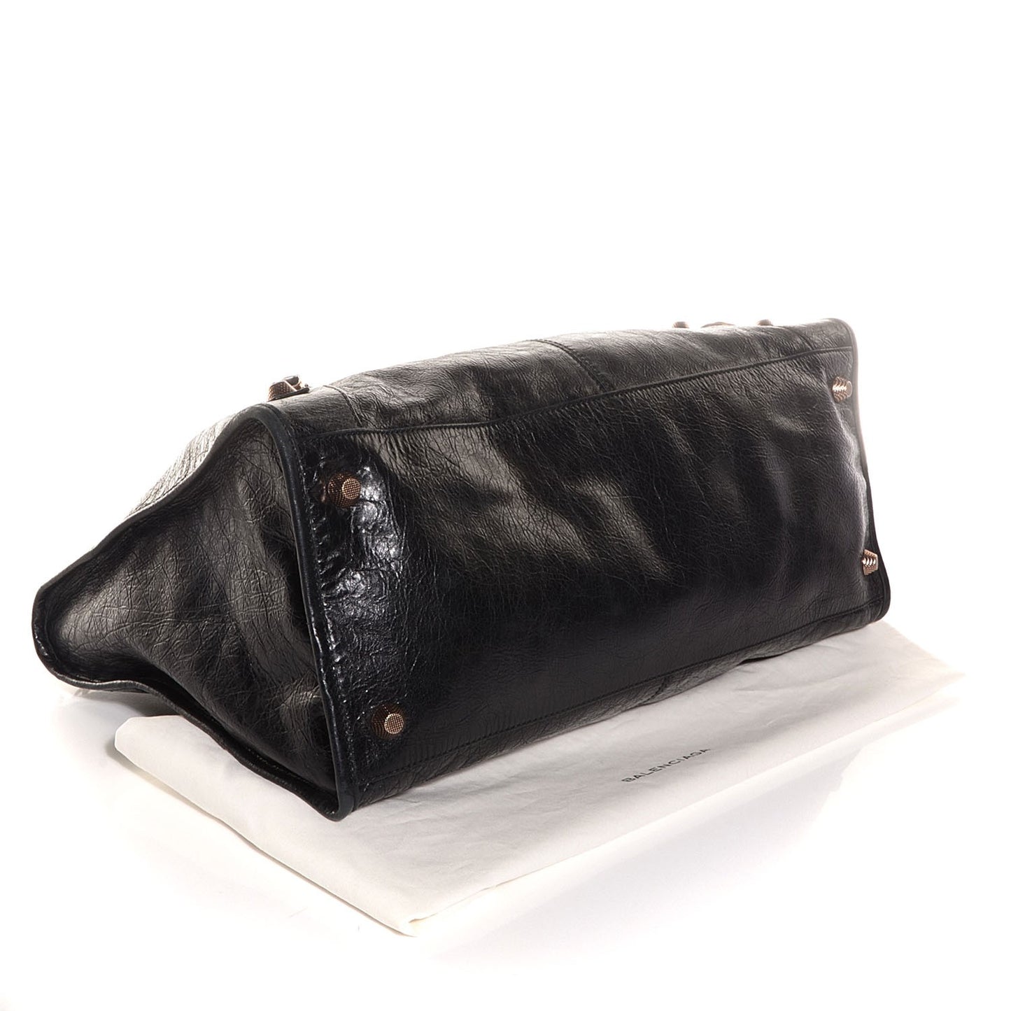 Agneau Giant 12 Rose Gold Hardware Work Black