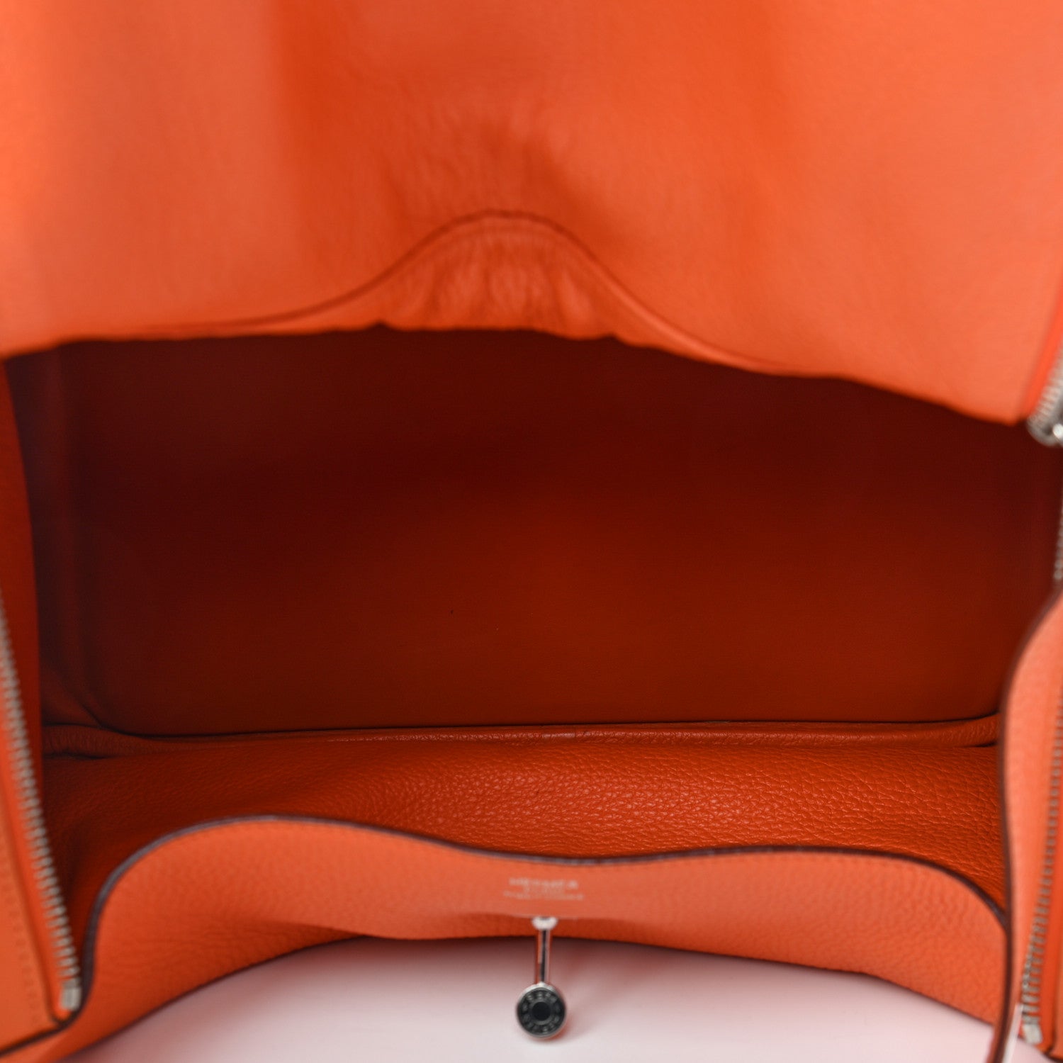 Hermes Taurillon Clemence Lindy 34 Orange 4 of 8