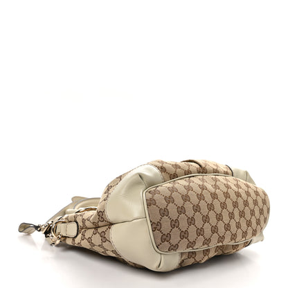 Gucci Monogram Margaux Calfskin Medium Sukey Top Handle Bag Beige Ebony Mystic White 4 of 10