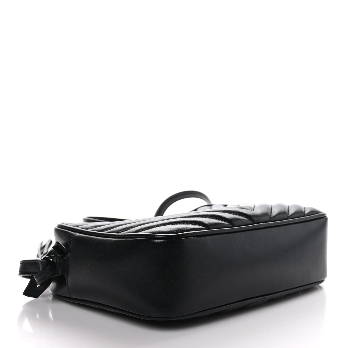 Calfskin Matelasse Monogram Monochrome Lou Camera Bag Black