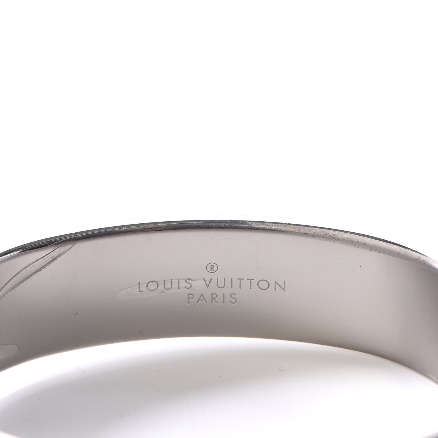 Louis Vuitton Metal Enamel Confidential Bangle Bracelet 4 of 5