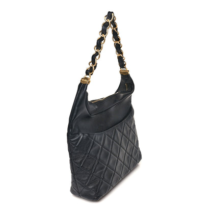 Chanel Calfskin Quilted Close To Me Hobo Black 4 of 11