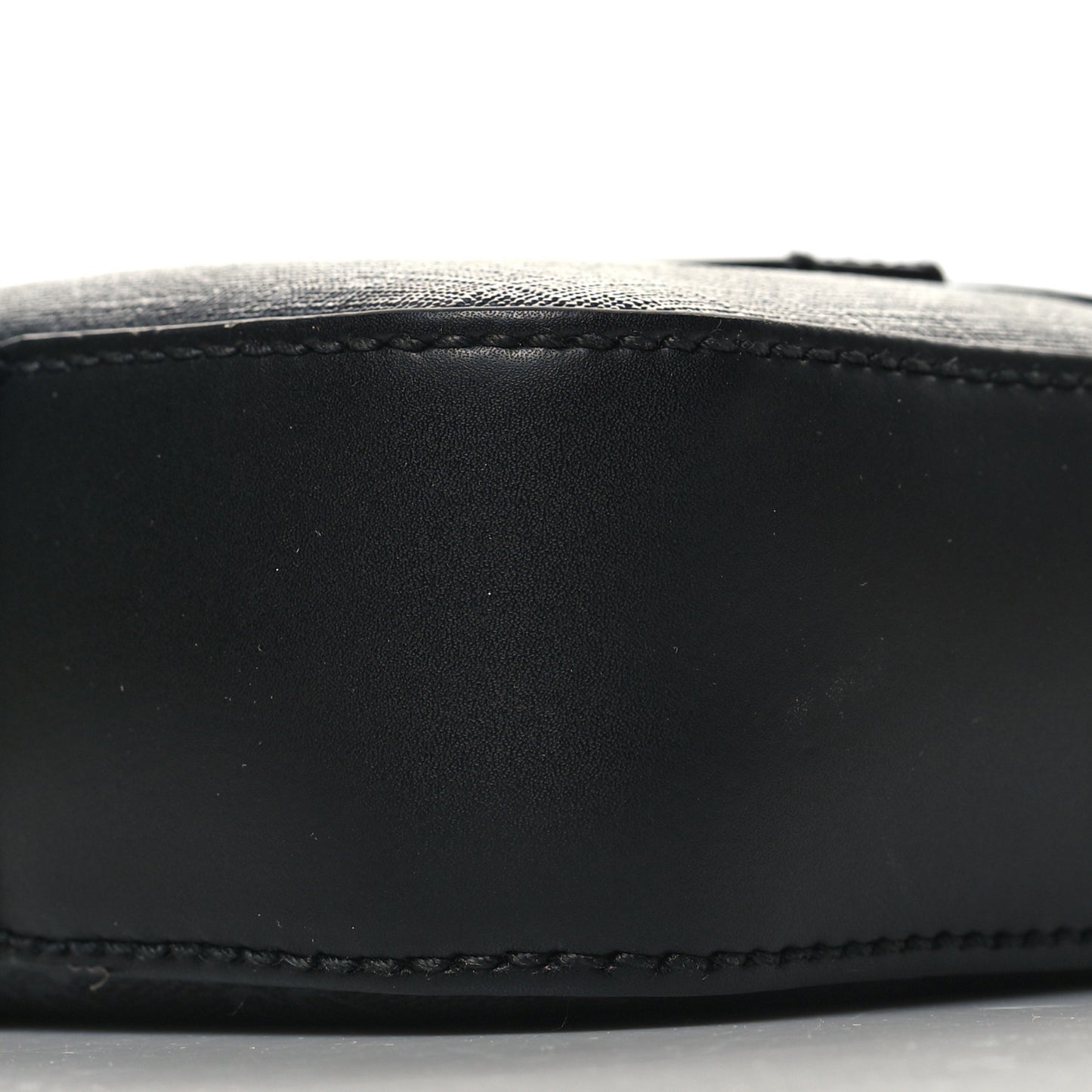 GG Supreme Monogram Appia Calfskin Web Messenger Bag Black