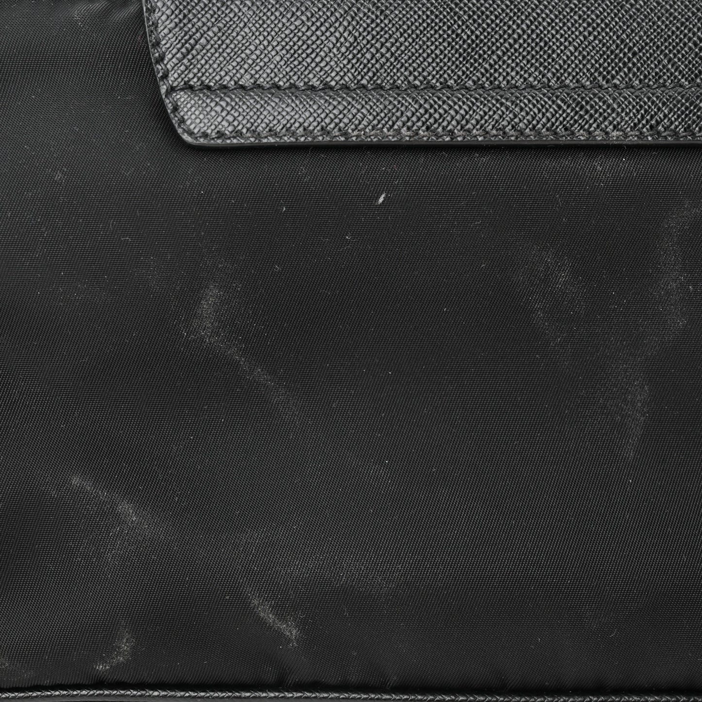 Tessuto Nylon Saffiano Crossbody Bag Black