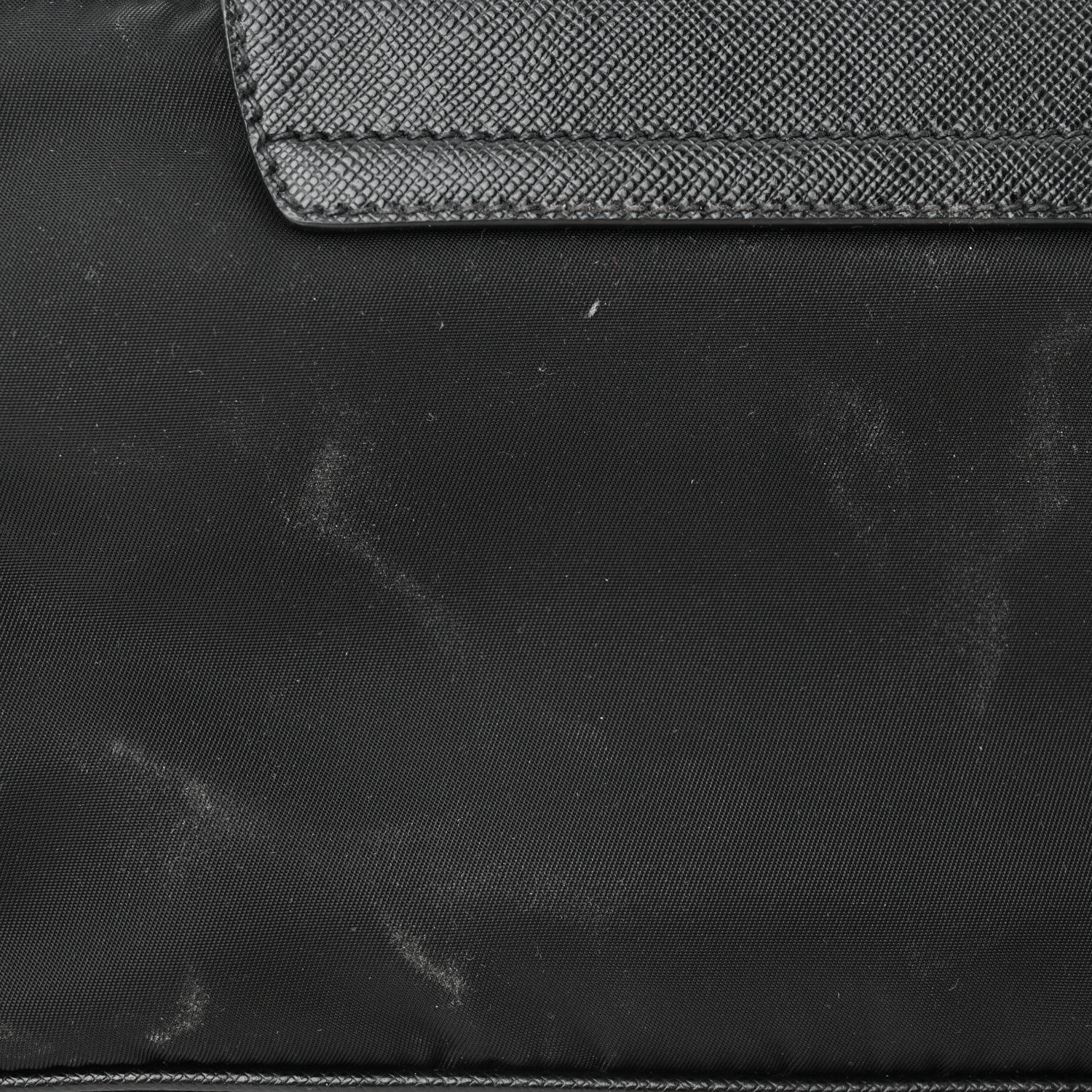 Prada Tessuto Nylon Saffiano Crossbody Bag Black 10 of 12