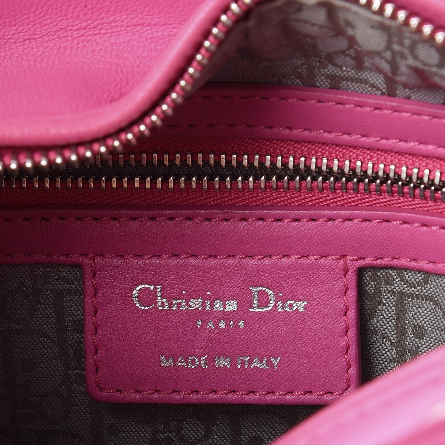 Christian Dior Lambskin Cannage Medium Lady Dior Pink 6 of 9