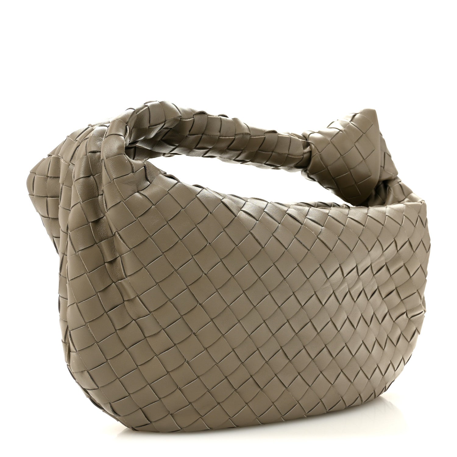 Bottega Veneta Nappa Intrecciato Teen Jodie Hobo Taupe Grey 3 of 10