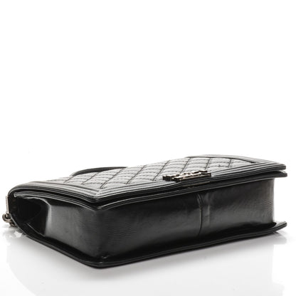 Chanel Calfskin Double Stitch Large Boy Flap Black 4 of 8