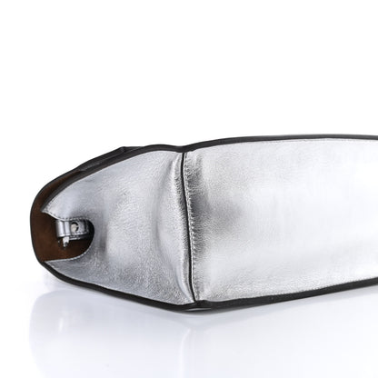 Fendi Vitello Catalan Mirror F is Fendi Kan U Shoulder Bag Argento 9 of 11