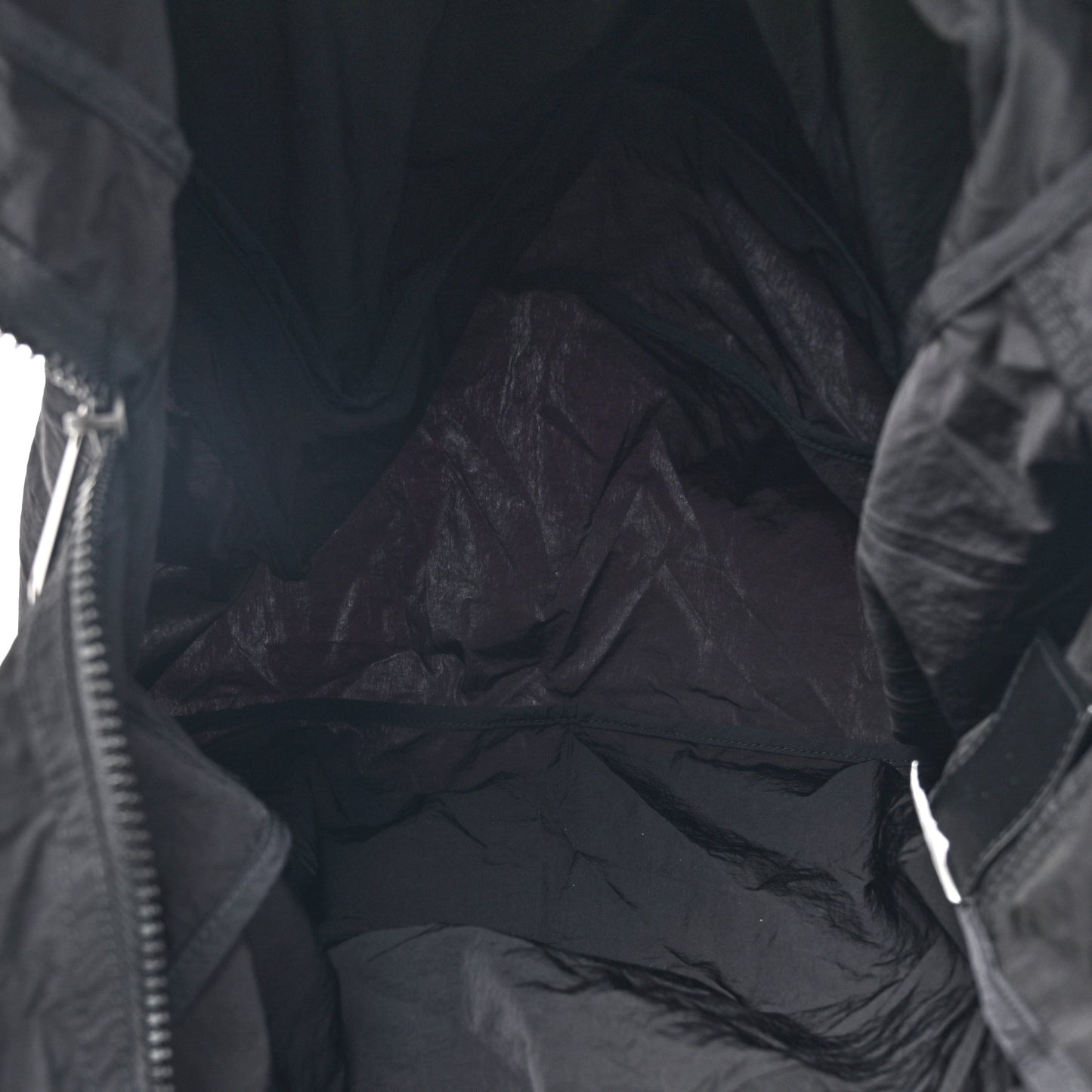 Nappa Nylon Intreccio Packable Backpack Black