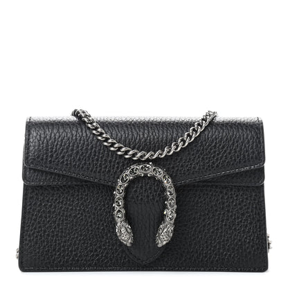 Gucci Calfskin Super Mini Dionysus Shoulder Bag Black 1 of 8