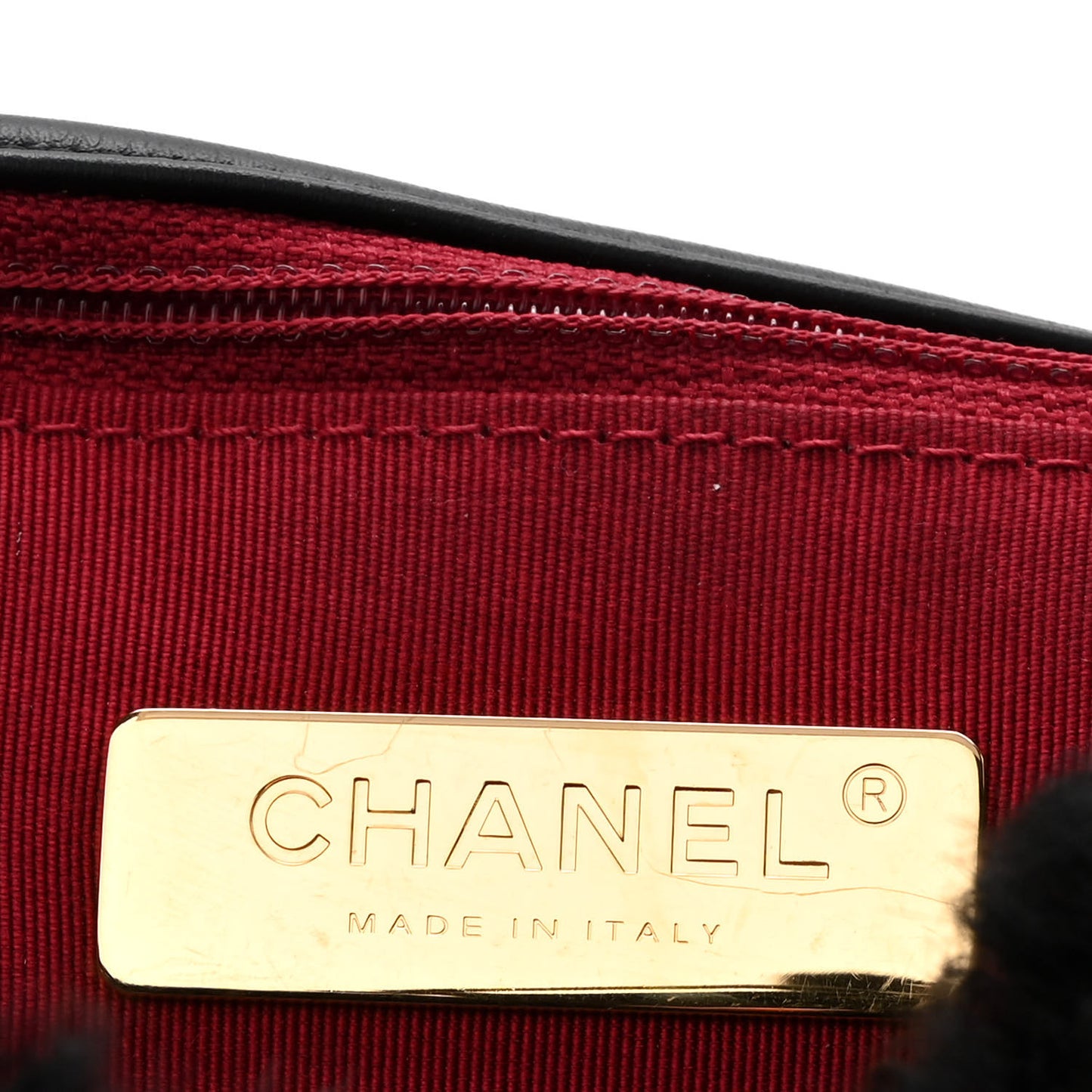 Shearling Sheepskin Medium Chanel 19 Flap Black