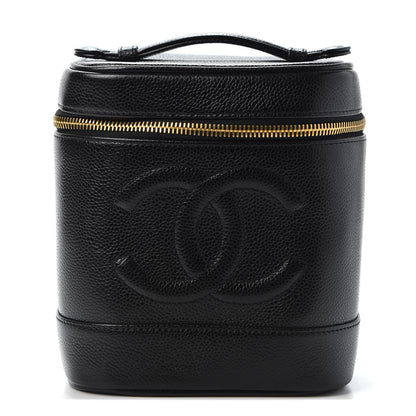 Chanel Caviar Cosmetic Vanity Bag Black 1 of 8