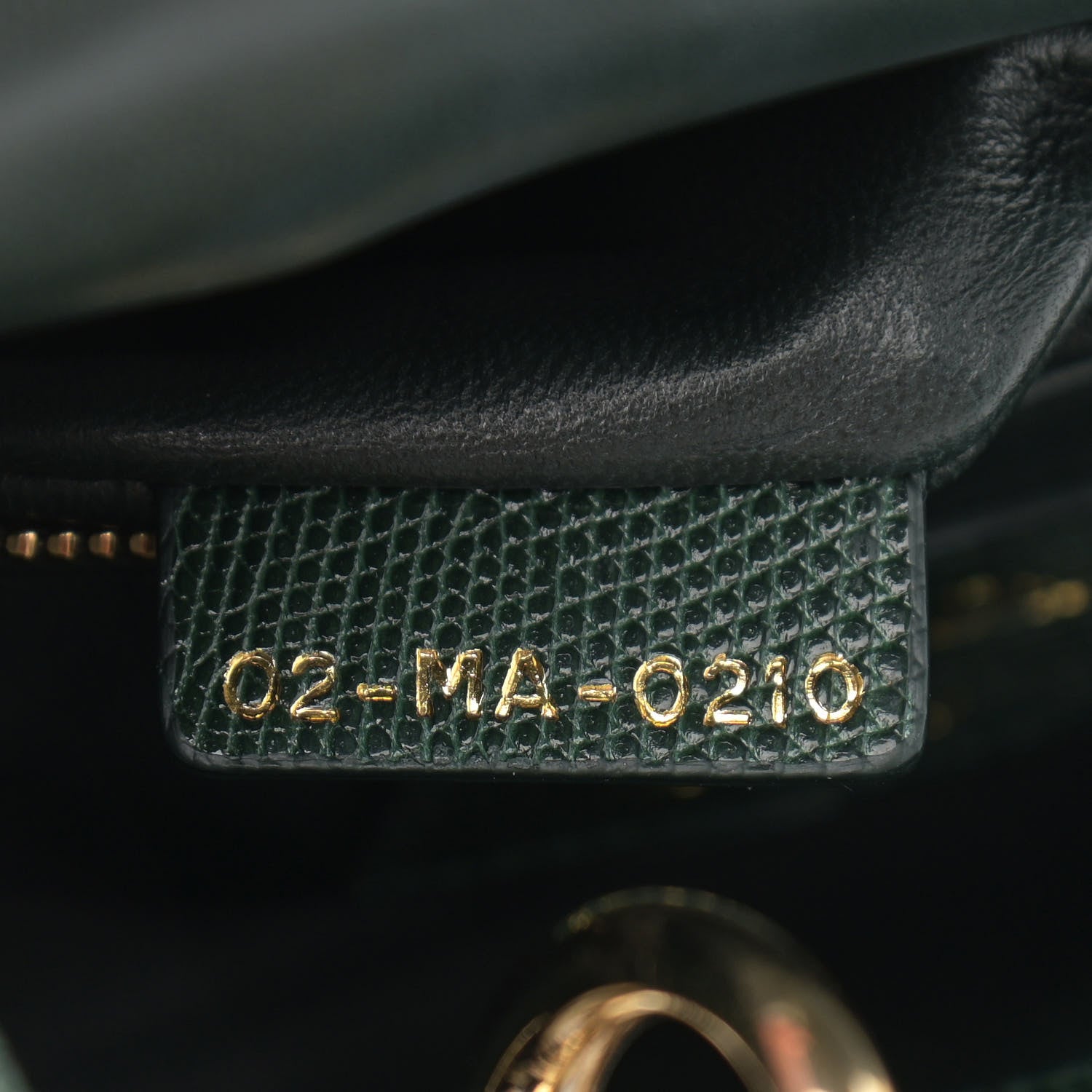 Christian Dior Lizard Mini Lady Dior Green 7 of 12