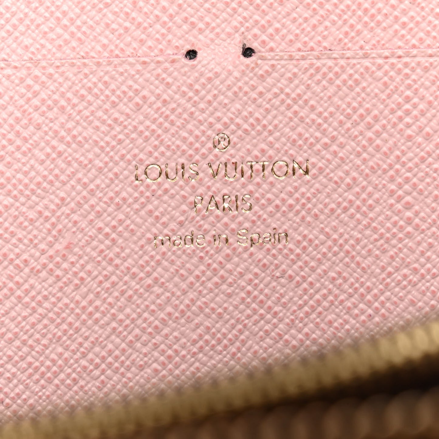 Monogram Clemence Wallet Rose Ballerine