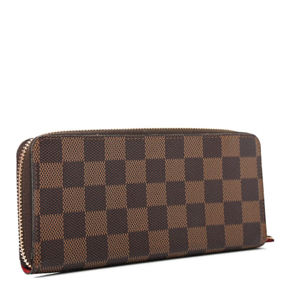 Louis Vuitton Damier Ebene Clemence Wallet Cherry 2 of 4