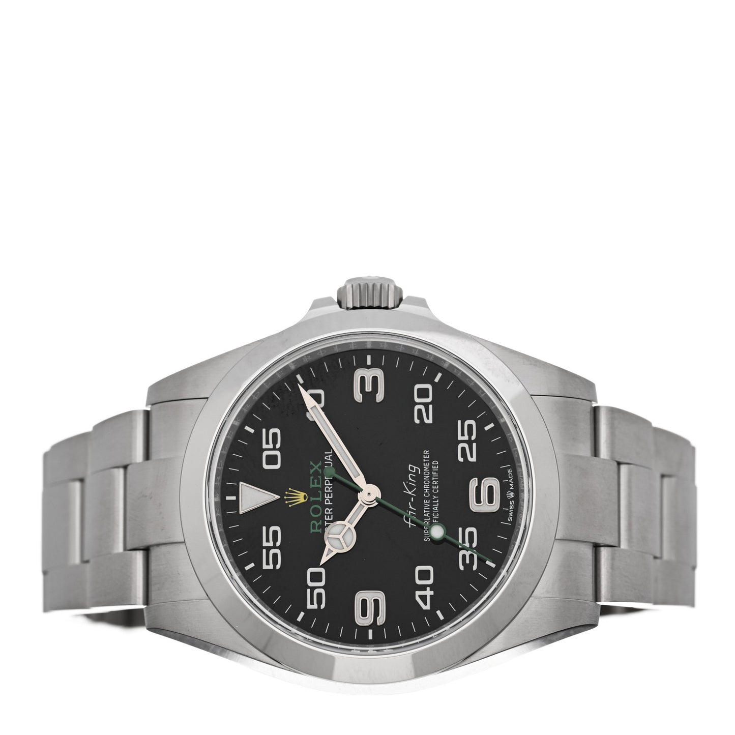 Stainless Steel 40mm Air-King Oyster Perpetual Watch Black 126900