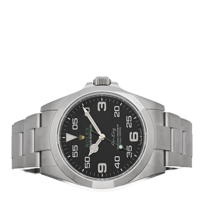 Rolex Stainless Steel 40mm Air-King Oyster Perpetual Watch Black 126900 2 of 5