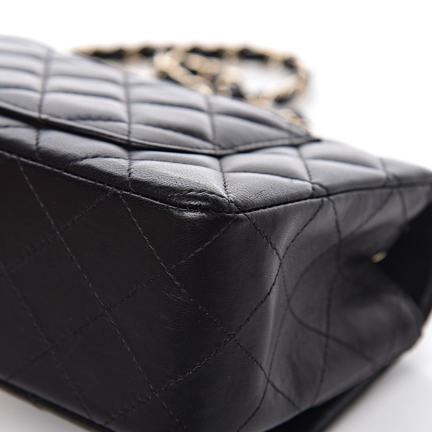 Chanel Lambskin Quilted Mini Rectangular Flap Black 11 of 12