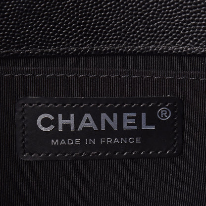 Chanel Caviar Quilted Medium Boy Flap Black 8 of 10