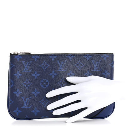 Louis Vuitton Taigarama Trio Messenger Small Pochette Cobalt 2 of 9