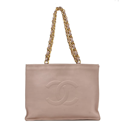 Chanel Lambskin Jumbo CC Shoulder Bag Light Pink 1 of 15