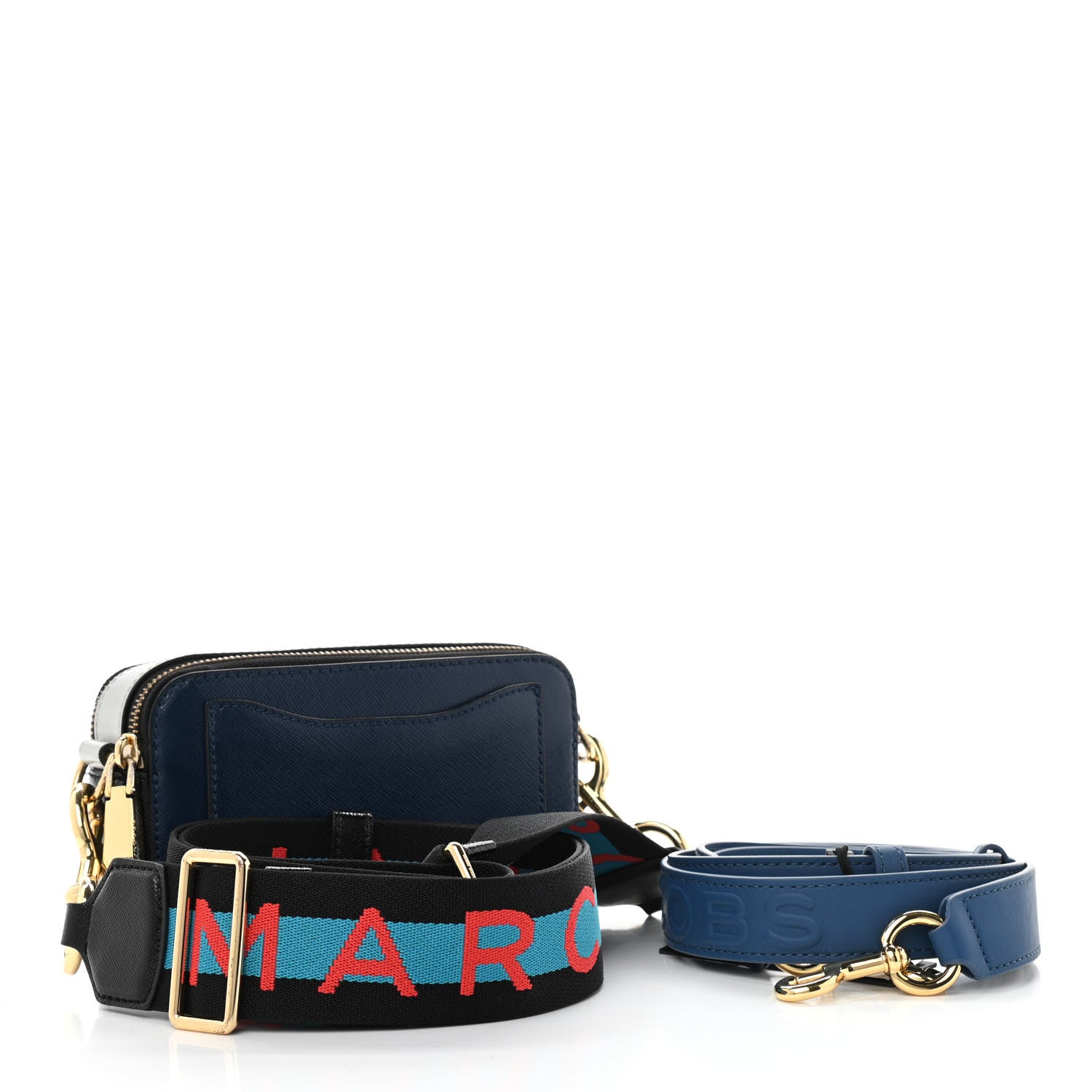 Marc Jacobs Saffiano Small Snapshot Camera Bag Blue Sea 3 of 13