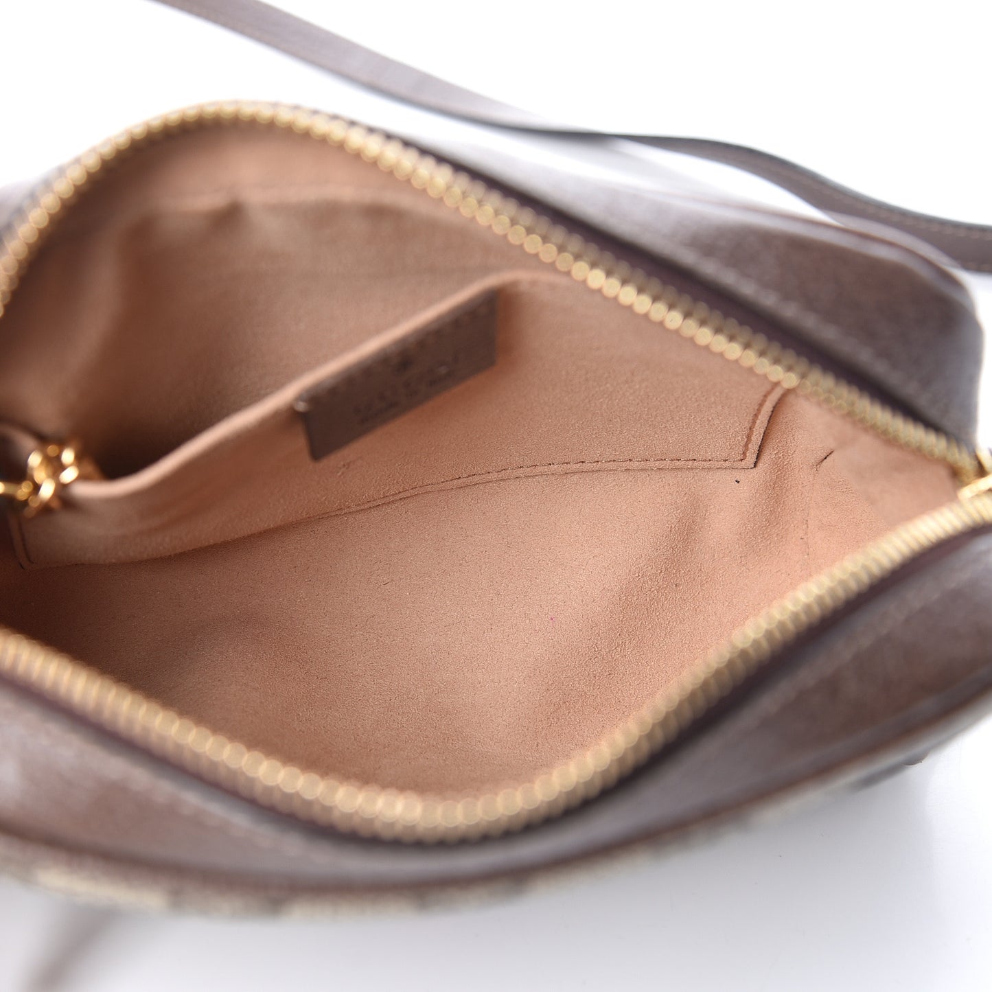 GG Supreme Monogram Web Mini Ophidia Shoulder Bag Brown