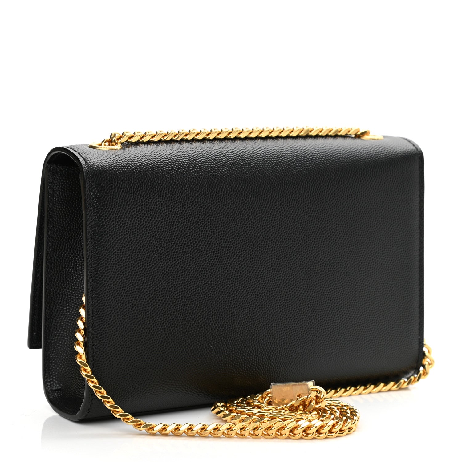 Saint Laurent Grain De Poudre Small Monogram Kate Satchel Black 3 of 10