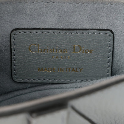 Christian Dior Goatskin Micro Saddle Bag Cloud Blue 6 of 10