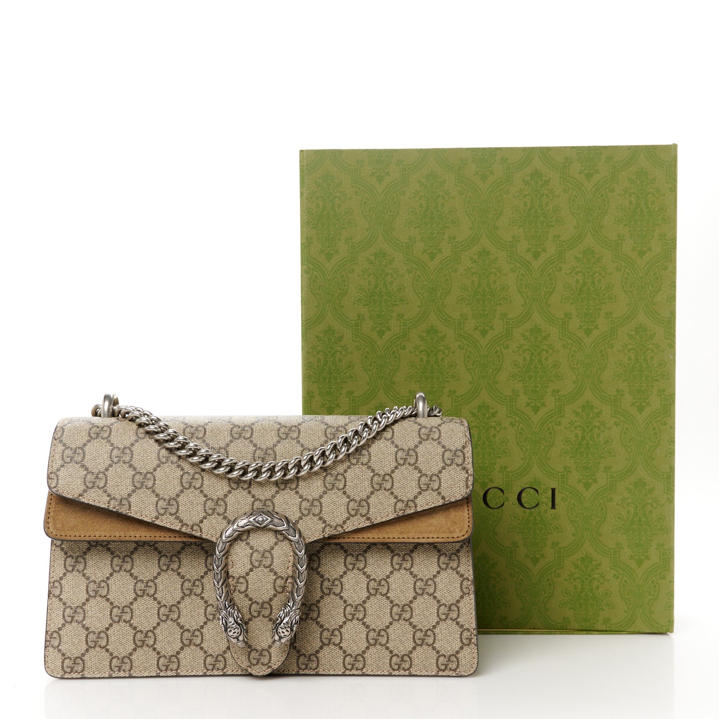 GG Supreme Monogram Small Dionysus Shoulder Bag Taupe