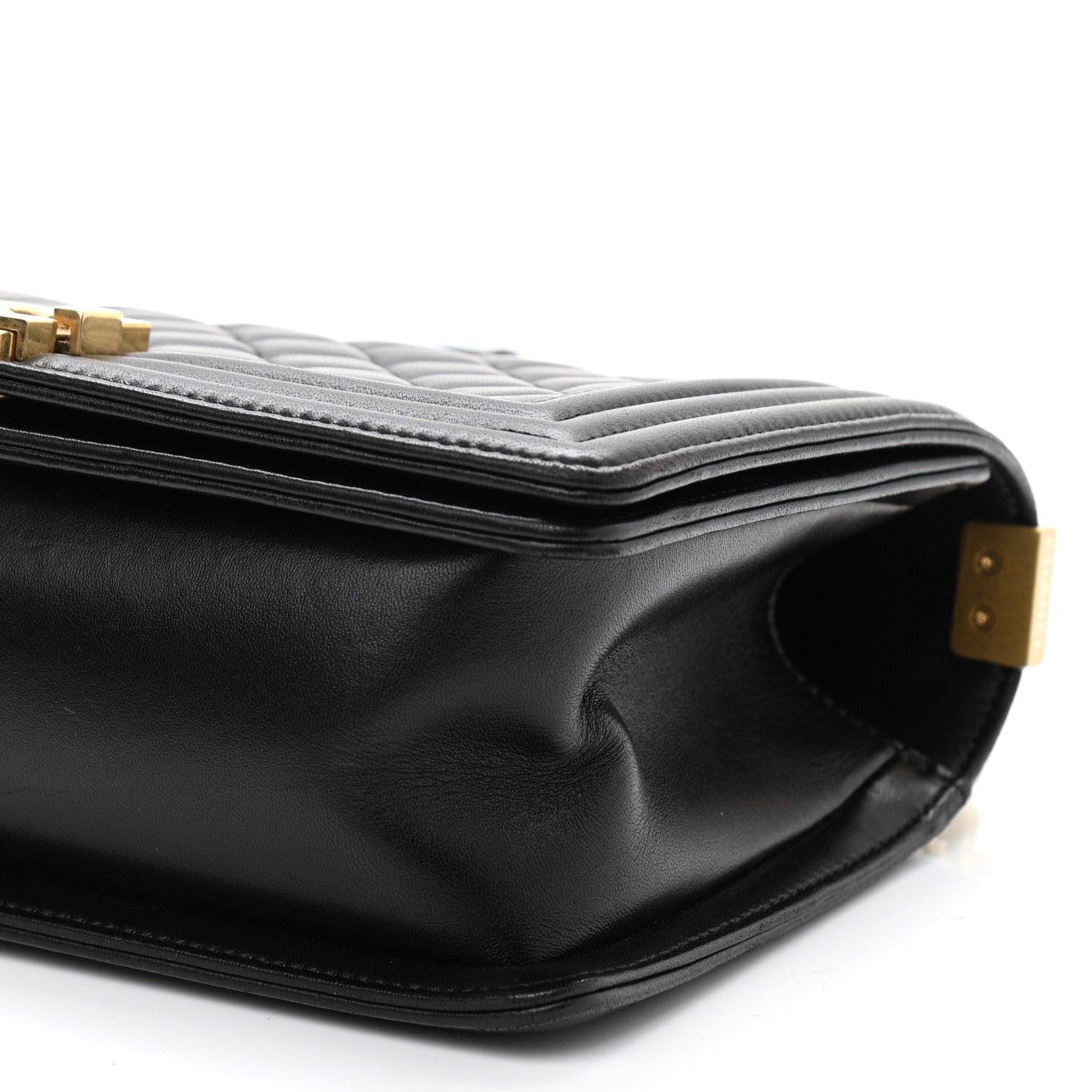 Chanel Lambskin Quilted Medium Boy Flap Black 11 of 11