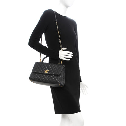 Chanel Caviar Quilted Small Coco Handle Flap Black 2 of 8