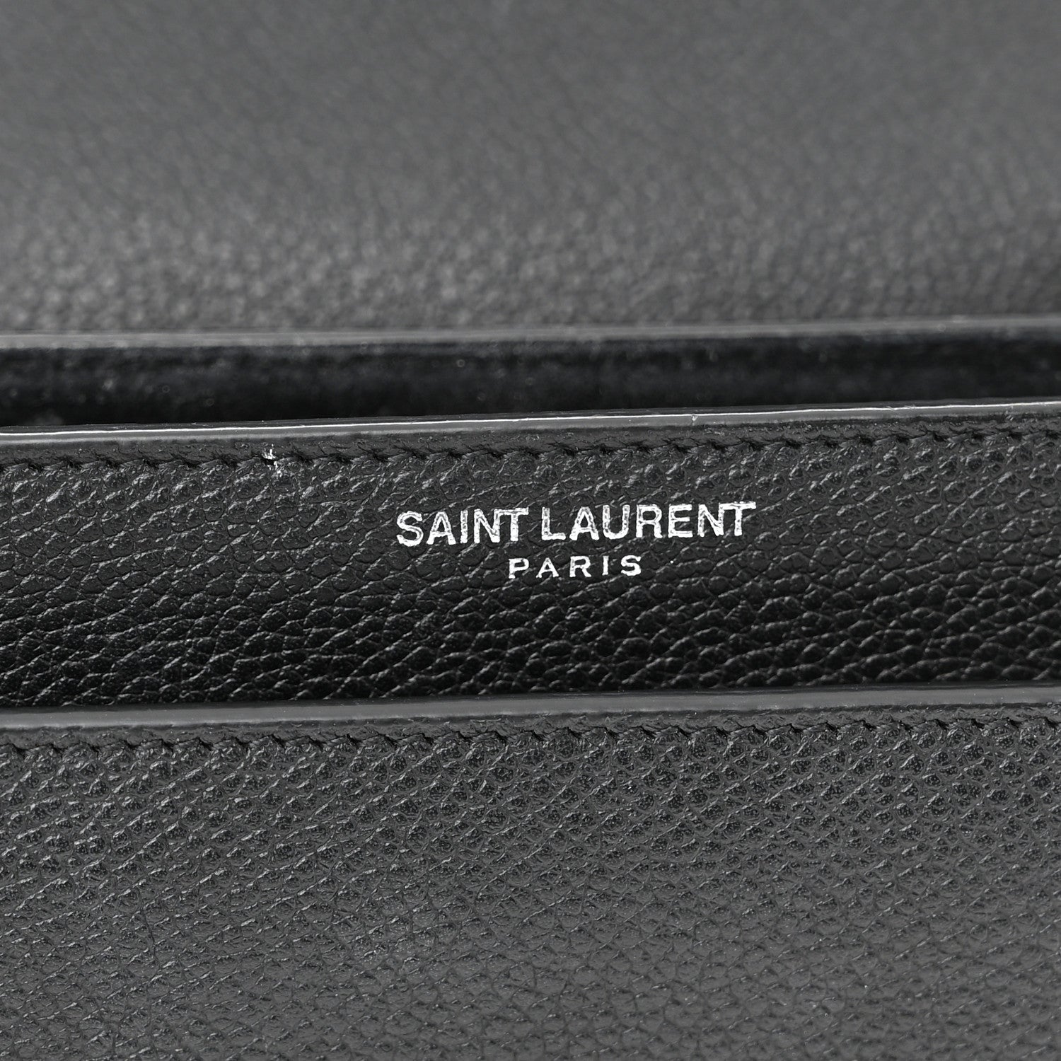 Saint Laurent Grained Calfskin Small Monogram Sunset Black 5 of 16