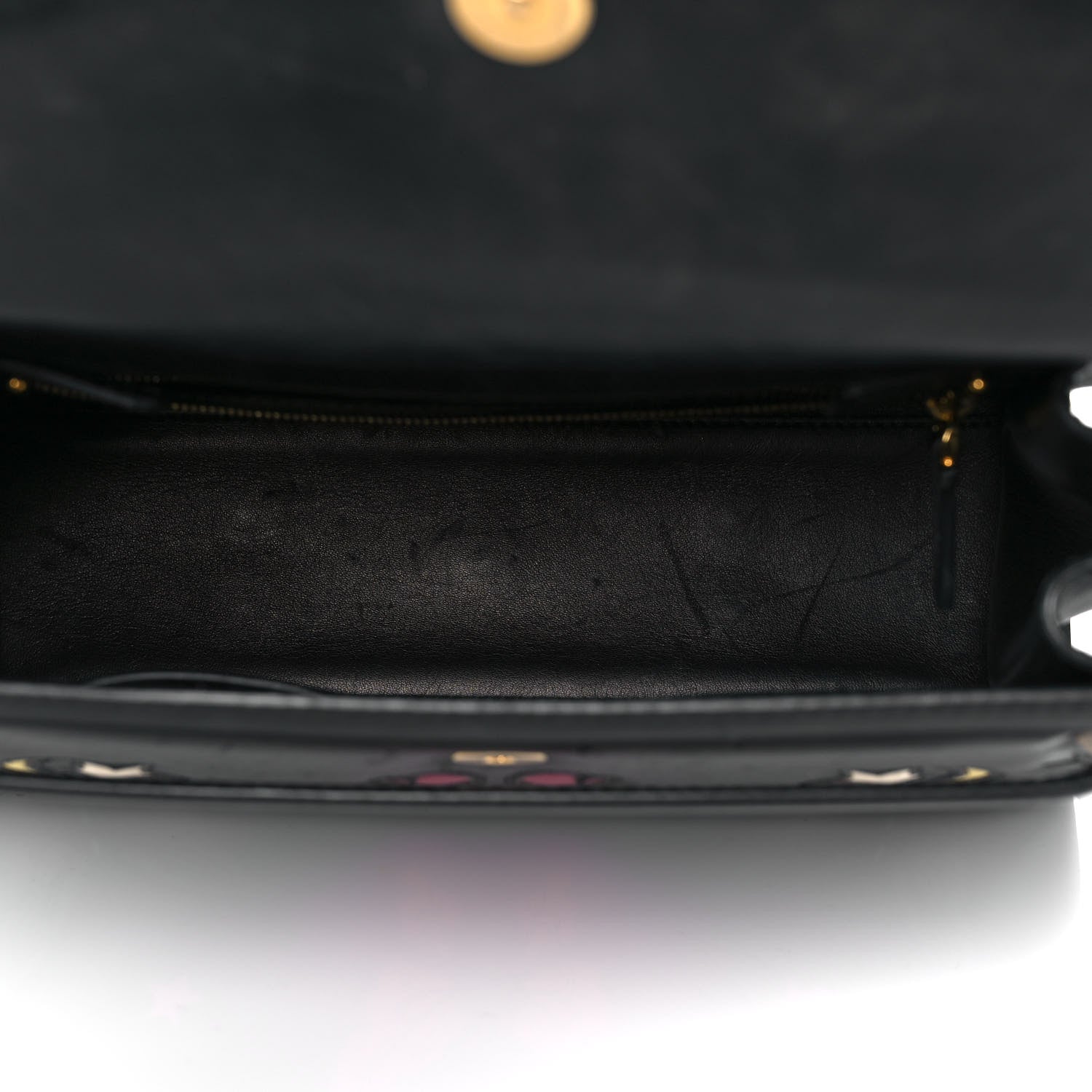 Valentino Garavani Calfskin Butterfly Embellished My Rockstud Frame Bag Black 4 of 9