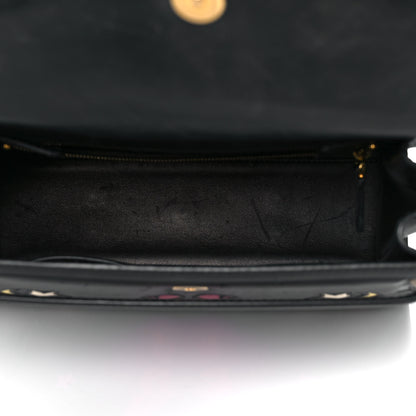 Valentino Garavani Calfskin Butterfly Embellished My Rockstud Frame Bag Black 4 of 9