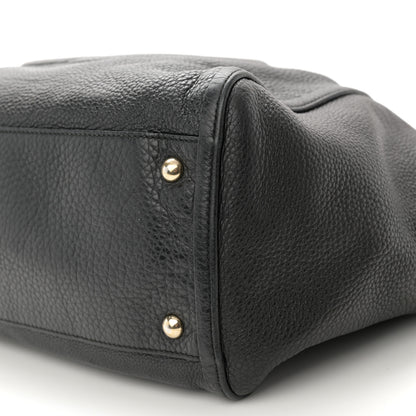 Gucci Pebbled Calfskin Medium Soho Shoulder Bag Black 10 of 13
