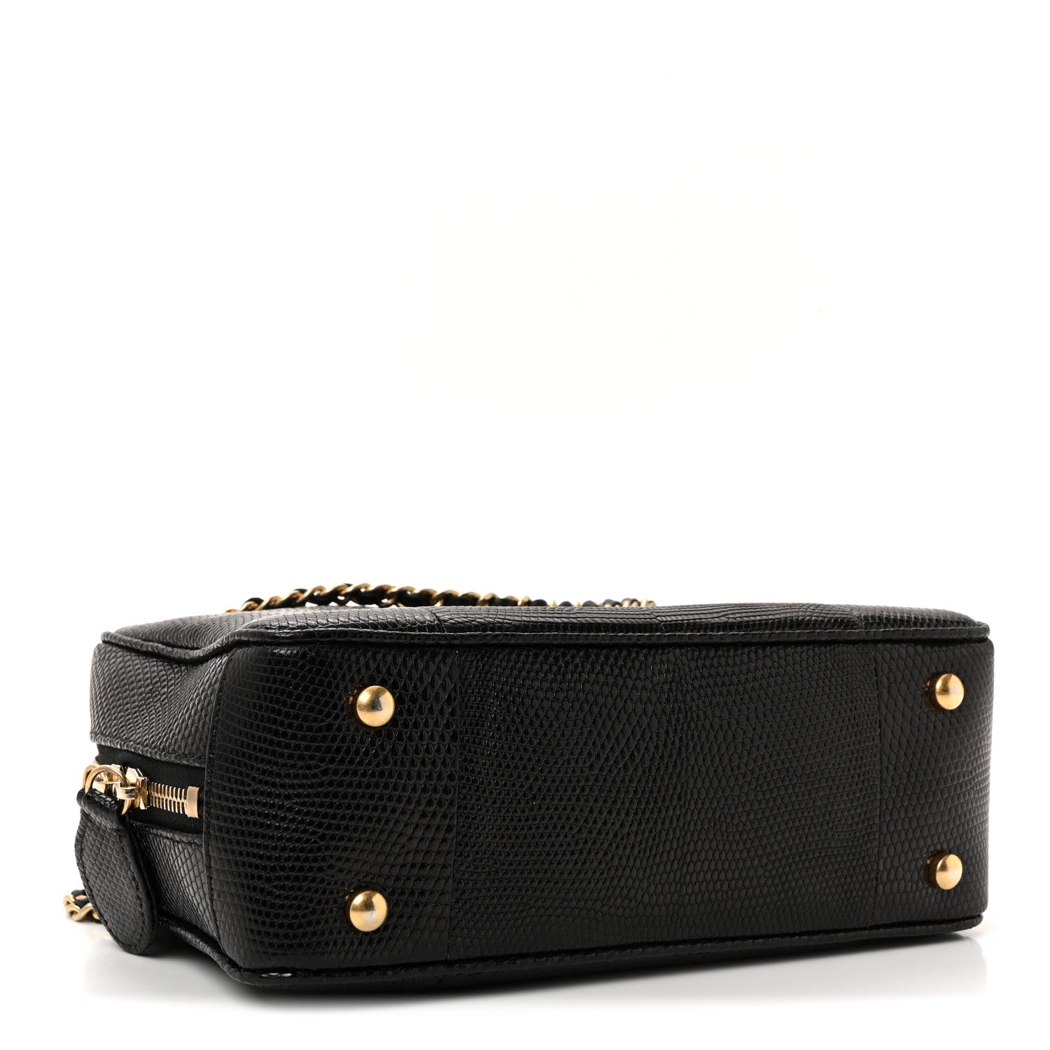 Chanel Lizard Coco Vintage Camera Case Black 4 of 10