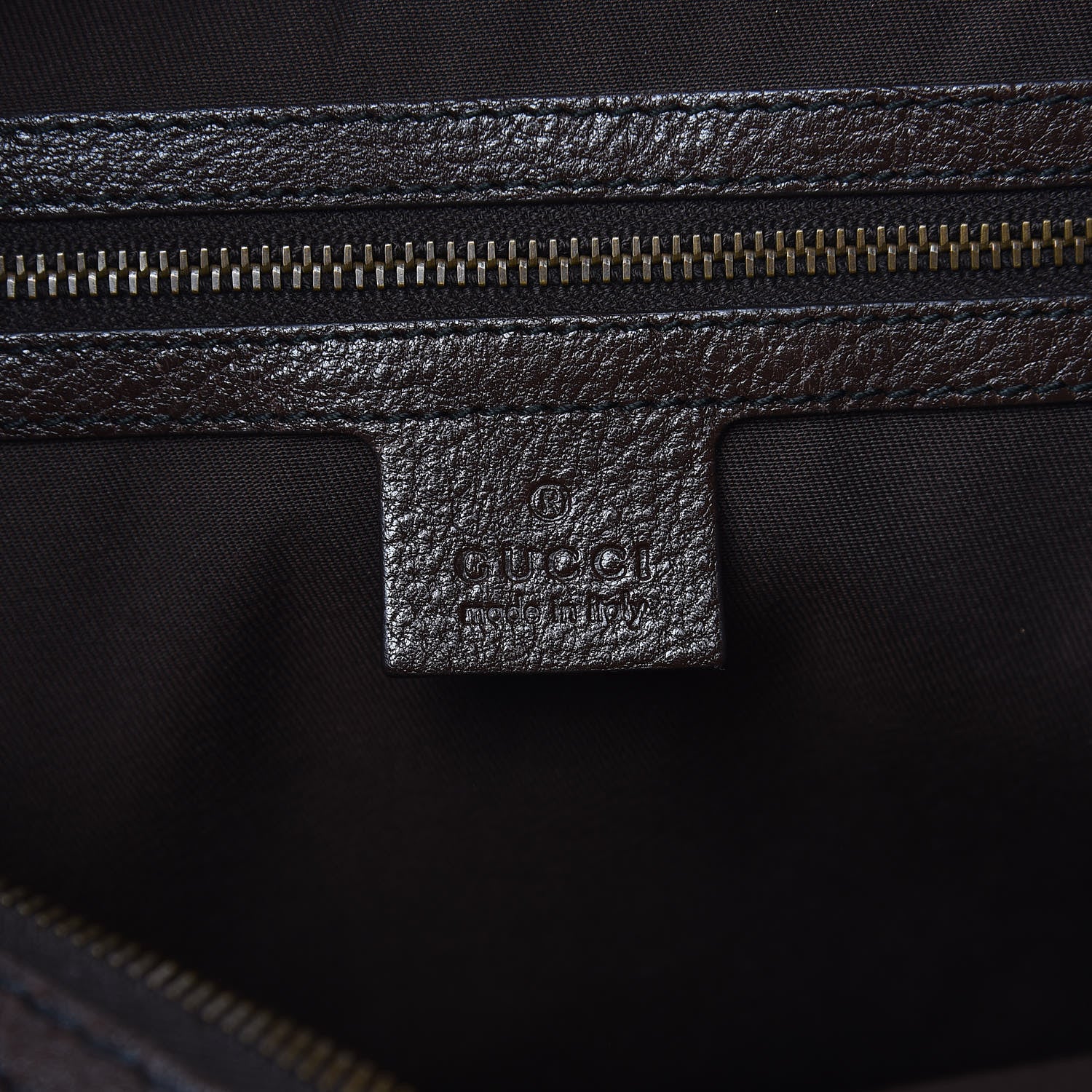 Gucci Monogram Medium Jockey Hobo Dark Brown 6 of 7