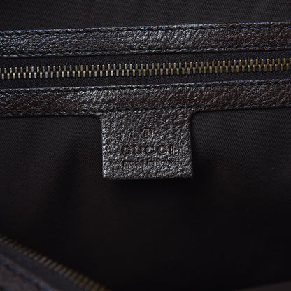 Gucci Monogram Medium Jockey Hobo Dark Brown 6 of 7