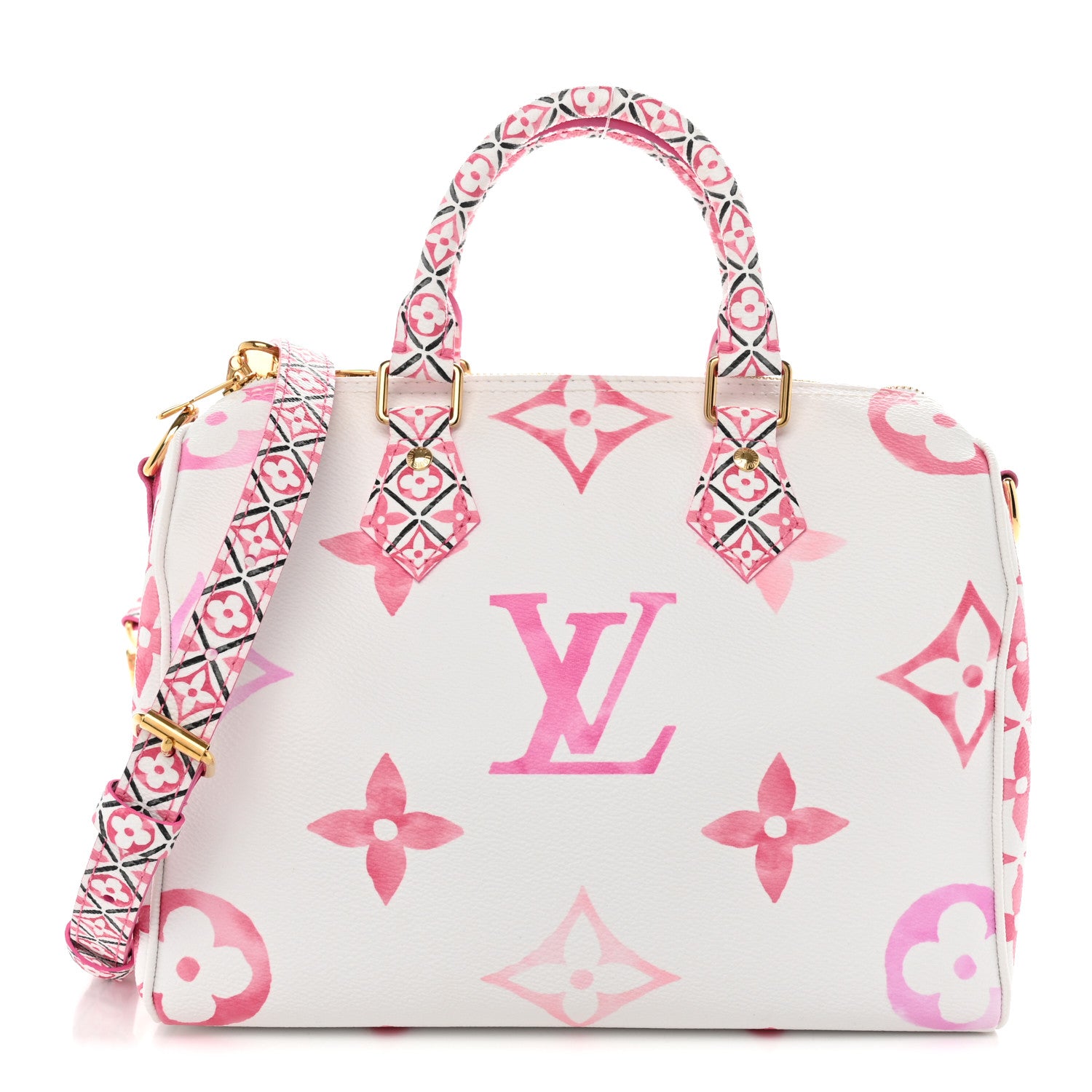 Louis Vuitton Monogram Giant By The Pool 2.0 Speedy Bandouliere 25 Rose 1 of 9