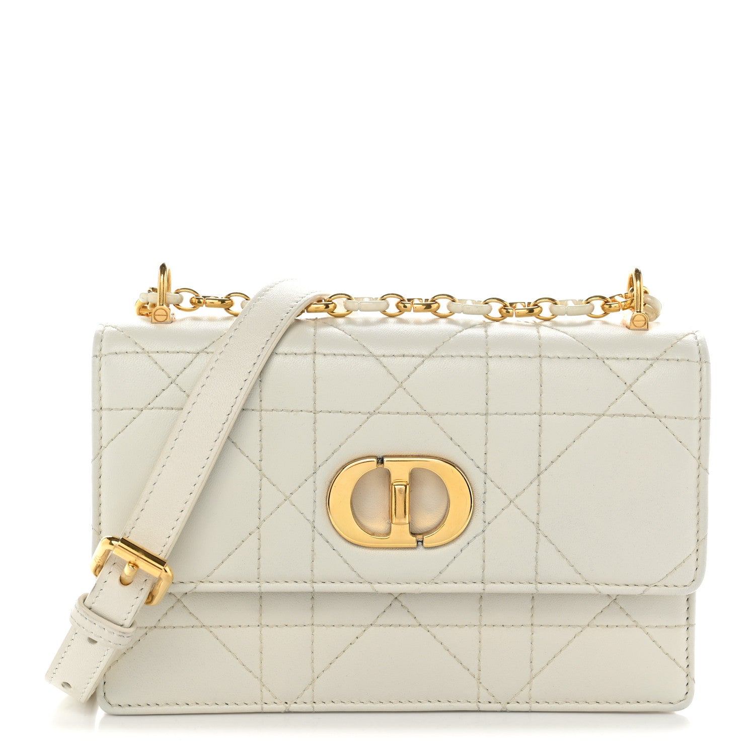 Christian Dior Lambskin Macrocannage Mini Miss Caro Bag Latte 1 of 10